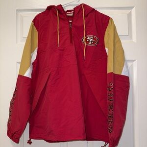 NFL Red and Gold Windbreaker Jacket